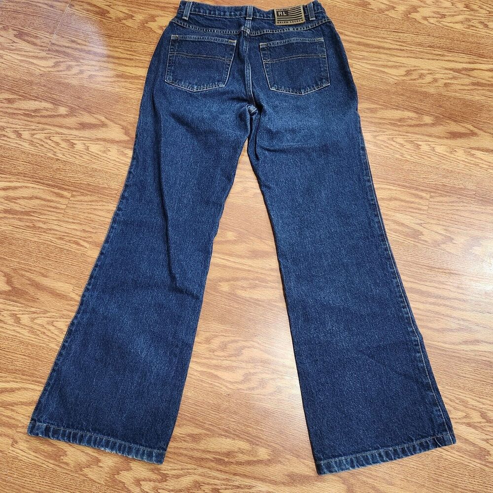 Polo by Ralph Lauren Dark Blue Wide Leg Jeans - Picture 6 of 8